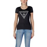 Guess Majice s kratkimi rokavi SS CN SHINY TRIANGLE W5RI11 J1314 Črna Cene