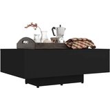  Stolić za kavu crni 85 x 55 x 31 cm od konstruiranog drva | shoptok.hr
