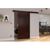 ADRK Klizna zidna vrata GELA s lakobel detaljima 86 cm - WENGE-LAKIRANA CRNA, VISOKI SJAJ | shoptok.hr