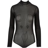 Urban Classics Women's Fishnet Turtleneck Bodysuit Black | shoptok.hr