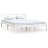 The Living Store Posteljni okvir bel iz trdne borovine 150x200 cm - Posteljni Okvir, (21524821) | Shoptok.si