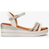 Resti Women's silver Afocla silver anchor sandals | Shoptok.si