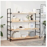 vidaXL Plutajuće police 3 kom 160x40x2 cm od neobrađenog drva bagrema - Prirodna 160 x 40 x 2 cm 3 1 | shoptok.hr