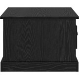 vidaXL Klubska miza Črni hrast 50 x 50 x 35 cm Konstruiran les | Shoptok.si