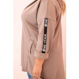 Kesi Włoski Women's butter-colored sweatshirt with decorative sleeves black | Shoptok.si