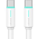Usams USB-C/USB-C KABEL 1M 60W ZA TELEFONE, PRENOSNIK BELA YU SERIJA SJ734, (21980414) | Shoptok.si