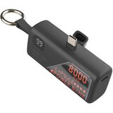 LINQ Mini Powerbank 8000mAh z vgrajenim USB-C priključkom in formatom obeska za ključe, Črna, (5000190920) | Shoptok.si