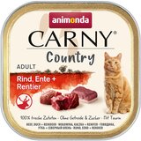  Varčno pakiranje animonda Carny Country Adult 64 x 100 g - Govedina, raca in severni jelen | shoptok.hr