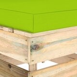  Modularna srednja sofa s jastucima od zeleno impregniranog drva | shoptok.hr