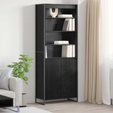  Visoki ormari Crni hrast 79 x 36 x 200 cm Konstruirano drvo | shoptok.hr