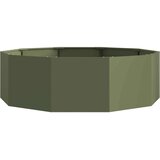  Cvetlično korito Oljčno zelena 120 x 120 x 35 cm Jeklo, (5000207408) | Shoptok.si
