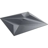 Zidne panele Zvijezda 48 pcs Zvijezda siva 50 x 50 cm XPS pjena - Zvijezda siva 48