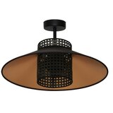  Duolla - Plafonski luster RIO RATTAN 1xE27/15W/230V prečnik 45 cm crna/zlatna | Eponuda.com