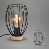 BRILO Stona lampa WAKTU 1xE27/25W/230V kaučukovo drvo | Eponuda.com