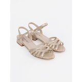 GOODIN Gold sandals with leather insole | Shoptok.si