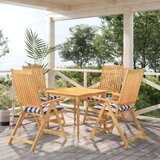  Blazina za stol 4 kosa modro-bele črte 40x40x7 cm blago, (21061205) | Shoptok.si