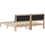  Krevetni okvir s tapiciranim uzglavljem Smeđa 200 x 200 cm | shoptok.hr