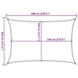  Jedro za zaštitu od sunca 160 g/m² crno 4 x 6 m HDPE | Shoptok.si