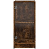  Bočni ormarić sa staklenim vratima boja hrasta 35x37x75,5 cm | Eponuda.ba