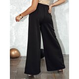 DStreet Spodnie damskie szerokie ELEGAFIT czarne | Shoptok.si