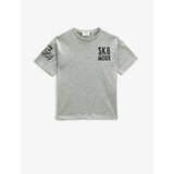 Koton Short Sleeve T-Shirt Crew Neck Printed Back cene