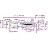  Set vanjskih sofa 8 pcs Bijela i crna 79 x 79 x 37 cm | shoptok.hr