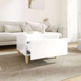 vidaXL Bočni stolić sjajni bijeli 50 x 46 x 35 cm konstruirano drvo | shoptok.hr