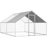 vidaXL Zunanji kokošnjak 2,75x4x1,92 m pocinkano jeklo Cene