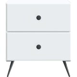  Noćni ormar 2 pcs Bijela 43 x 34 5 x 47 5 cm Konstruirano drvo | shoptok.hr