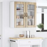  Zidni stakleni ormarić Lucca Hrast sonoma 80 x 31 x 80 cm | shoptok.hr