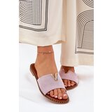 Boto Women's Flat Sandals With Decorative Details Purple Saliena | ePonuda.com