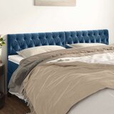  Posteljno vzglavje 2 kosa temno modro 100x7x78/88 cm žamet, (20793059) Cene