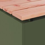  Vrtna klupa Maslinovo zelena 40 x 40 x 43 cm Čelik | shoptok.hr