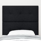 vidaXL LED vzglavje Črna 80 cm Tkanina | Shoptok.si