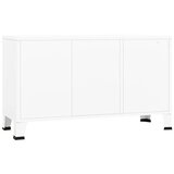  Komoda bijela 105 x 35 x 62 cm od metala i stakla | Eponuda.ba