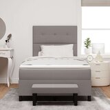  Krevet s oprugama s madracem i klupom taupe 120x200 cm tkanina | shoptok.hr