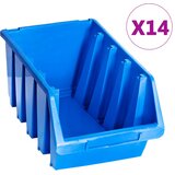  Složive kutije za pohranu 14 kom plave plastične | shoptok.hr