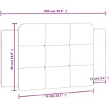  Jastuk za uzglavlje smeđi 100 cm od umjetne kože | shoptok.hr