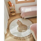 Kave Home Slonokoščena bombažna otroška preproga ø120 cm Tamya – | Shoptok.si