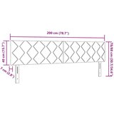 vidaXL Naslon za glavu dizajn dijamantnih blokova ružičasta 200 cm baršun | shoptok.hr