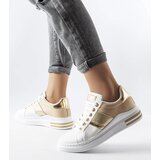 Gemre White sneakers with beige inserts Deans | Shoptok.si