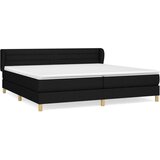  Krevet s oprugama i madracem crni 200x200 cm od tkanine | shoptok.hr