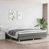 The Living Store Posteljni okvir temno siv 200x200 cm blago - Box Spring Posteljni Okvir, (21519636) | Shoptok.si