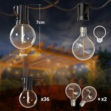  LED spolja&amp;scaron;nja dekorativna girlanda 36xE12/1W/230V 22,35 m IP65 crna Slike