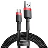 Baseus Cafule USB - A na USB - C kabel QC3.0, 2A - 3 m – Rdeča / Črna | Shoptok.si