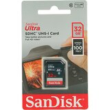 San Disk Ultra 32GB SDHC C10, U1, Full HD, SD spominska kartica100MB/s | Shoptok.si