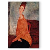  Slika - Amedeo Modigliani – Jeanne Hebuterne in a Yellow Sweater 60x90 Premium Print | shoptok.hr