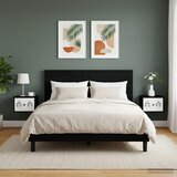 Wall-mounted noćni ormarić HANAU 2 kom. Crni hrast | shoptok.hr