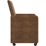  Blagovačke stolice s kotačima 2 pcs Smeđa 57 x 66 x 94 cm | Eponuda.ba