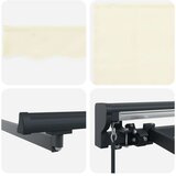  Ročno zložljivo senčilo Krem 3,5 x 2 m Poliester s PU premazom, (5000204422) | Shoptok.si